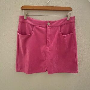 Dee Elly suede mini skirt